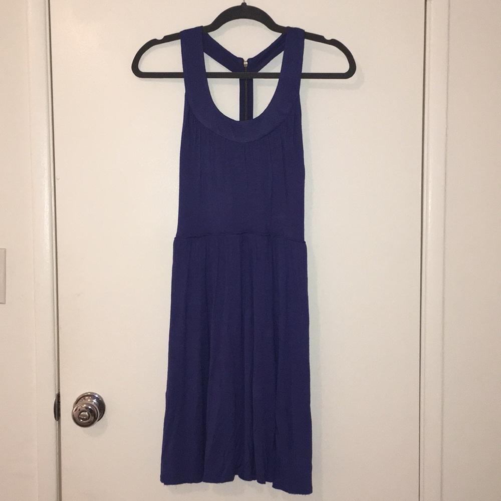 MATTY M | Blue Zipper Dress